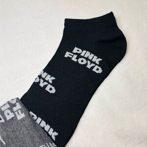 Pink Floyd Gray and Black Ankle Socks NWT